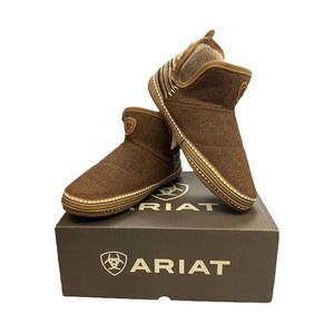 Women's GUC Ariat Wool blend Slippers Multi southwest pattern Sz L 8.5-9